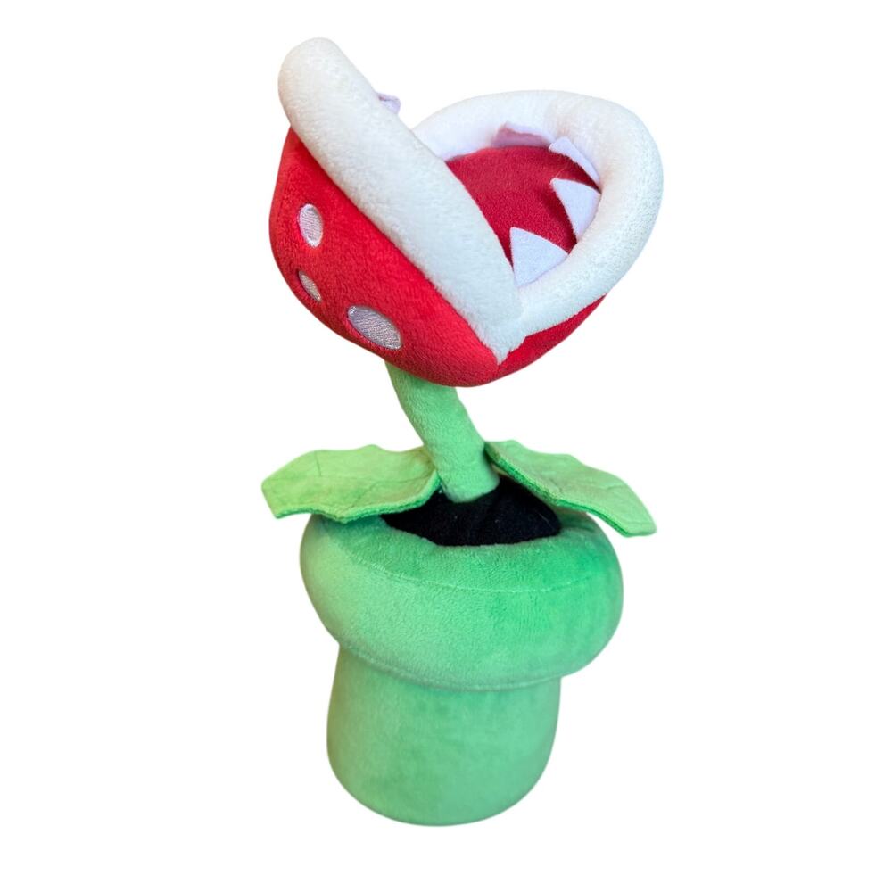 Super Mario Piranha Plant Plush San-Ei Nintendo Pakkun Flower Green Pipe